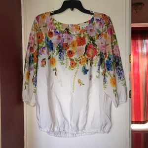 Floral LS Blouse